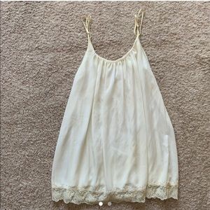 Windsor delicate cream mini dress